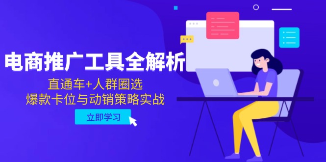 （14866期）电商推广工具全解析，直通车+人群圈选，爆款卡位与动销策略实战-轻创云