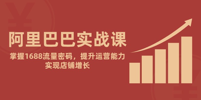 （14830期）阿里巴巴实战课：掌握1688流量密码，提升运营能力，实现店铺增长-轻创云