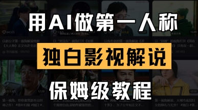 用AI做第一人称独白影视解说，手把手教学，保姆级教程-轻创云
