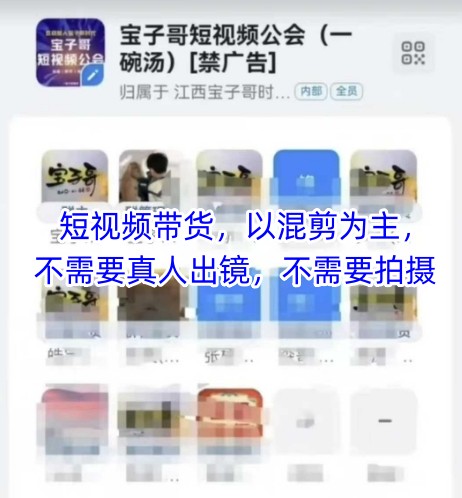 宝子哥头部团队短视频带货，以混剪为主，不需要真人出镜，不需要拍摄-轻创云